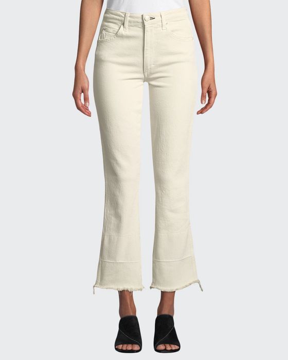Bella High-Rise Flare-Leg Jeans with Released Hem