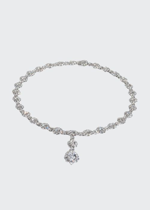 Diamond Cluster Y-Drop Necklace