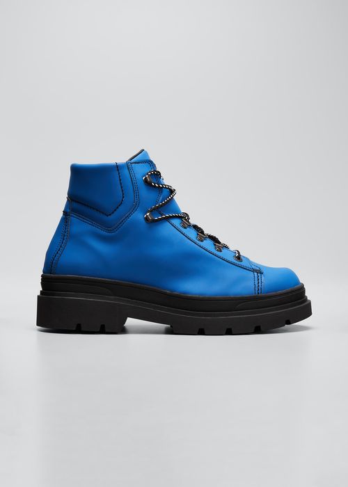 Men's Two-Tone Leather Hiking Boots