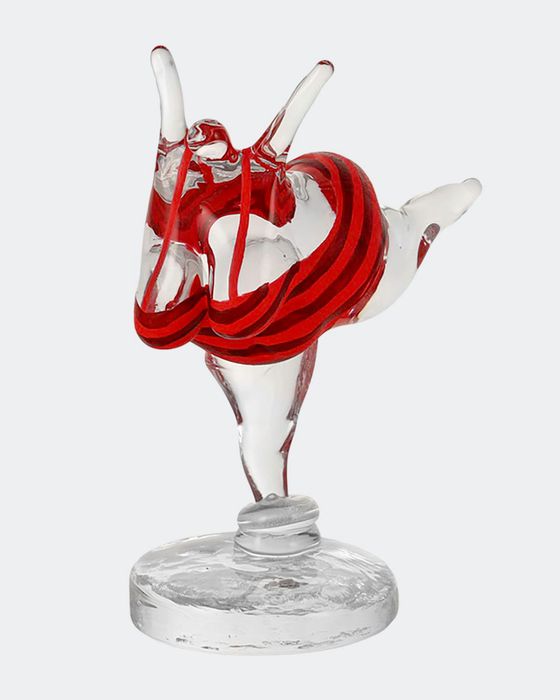 Happiness Glass Sculpture, Red