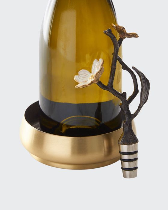 Dogwood Wine Coaster & Bottle Stopper
