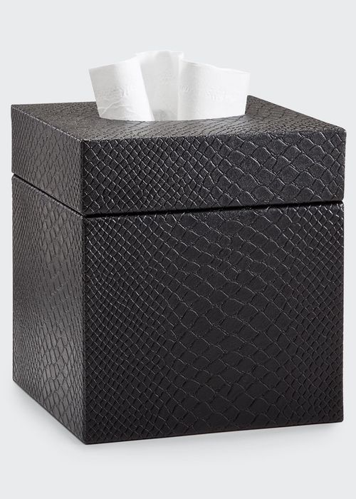Conda Tissue Box Cover, Black