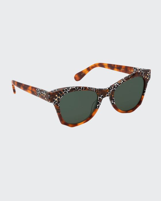 Aubry Acetate Butterfly Sunglasses
