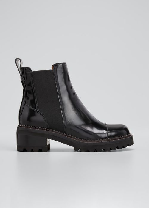 Mallory 30mm Leather Lug-Sole Chelsea Boots