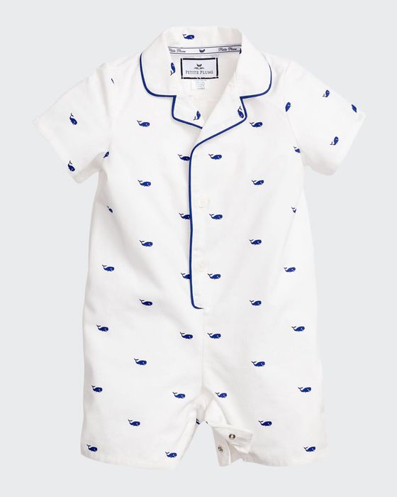 Whales Summer Romper, Size 0-24 Months