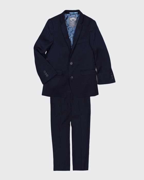 Boys' Two-Piece Mod Suit, Navy, Size 16