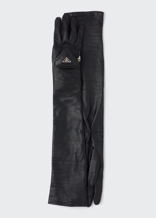 Long Napa Gloves w/ Triangle Zip Pouch