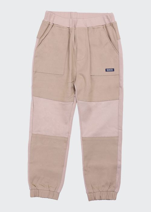 Boy's Colorblock Jogger Pants, Size 4-12