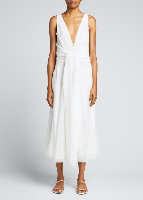 Tie-Front Cloud Dress