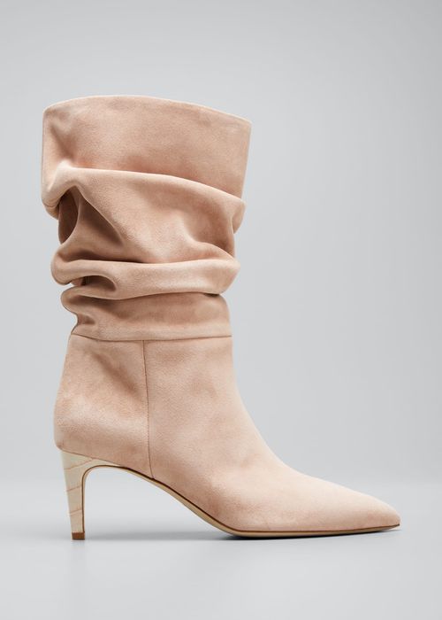 60mm Slouchy Suede Boots