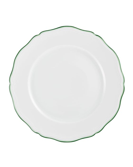 Touraine Double Filet Green Buffet Plate