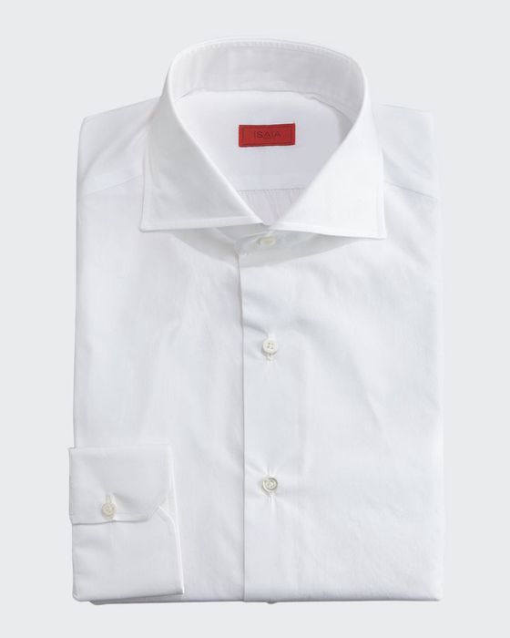 Slim Solid Dress Shirt, White