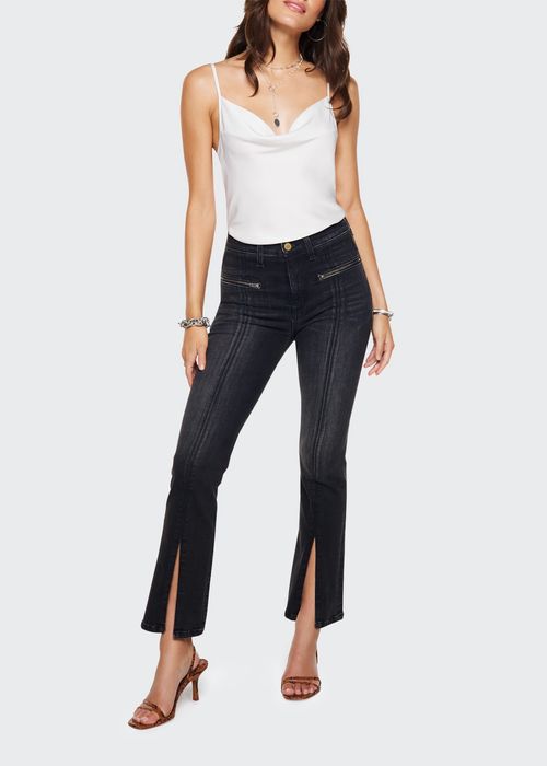 Emily High-Rise Slit Jeans