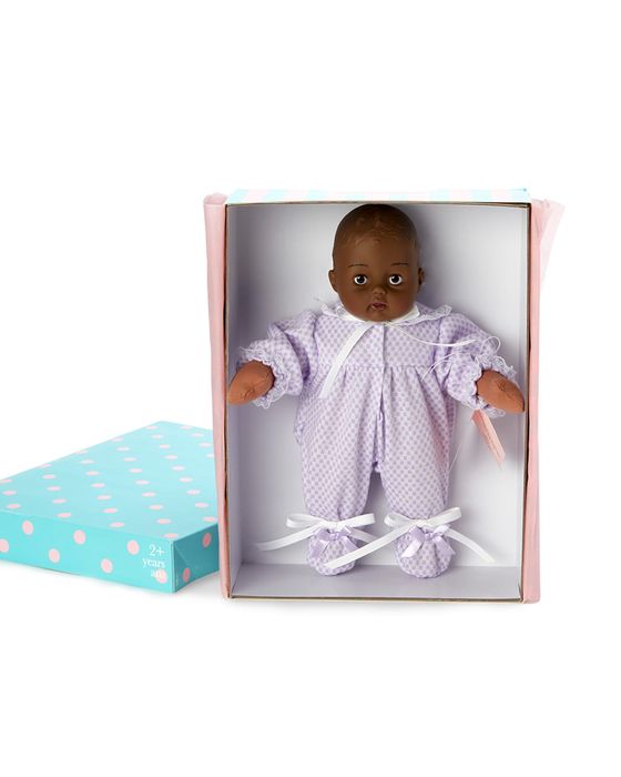 Huggum Lavender Check Doll, 12"