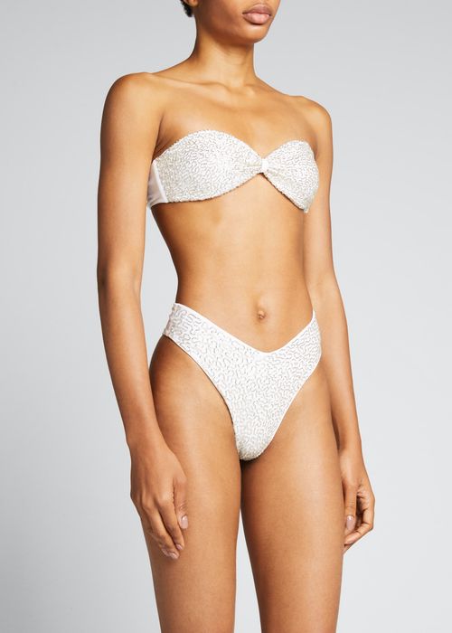 Sandy Crystal Mid-Rise Two-Piece Bikini Set