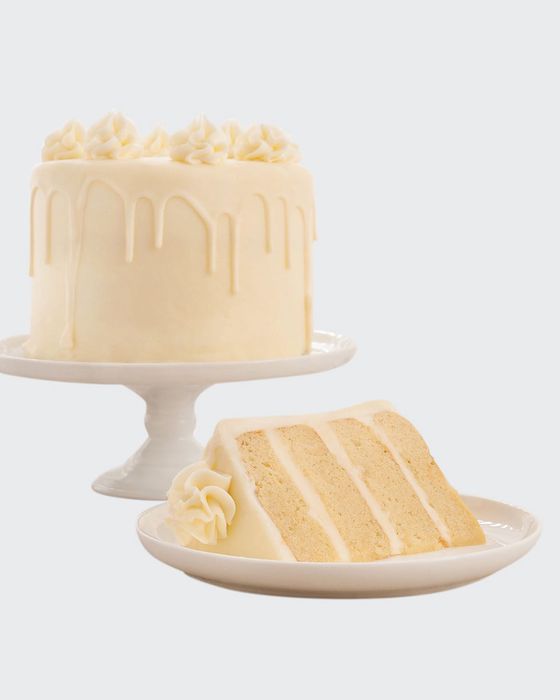 Golden Butter Vanilla 4-Layer Cake, Serves 8-10