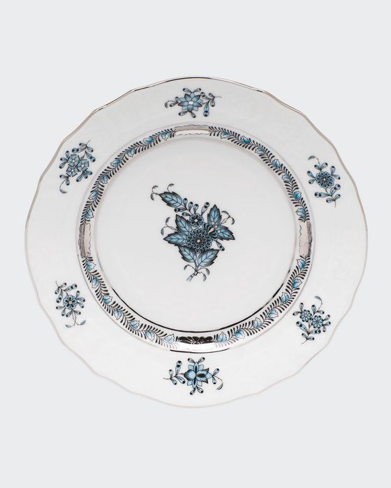 Chinese Bouquet Turquoise & Platinum Bread & Butter Plate
