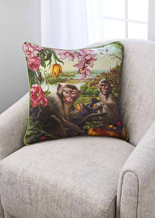 Monkey Falling In My Dream Accent Pillow