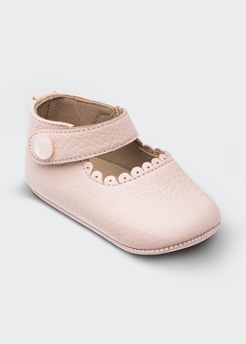 Scalloped Leather Mary Jane, Baby