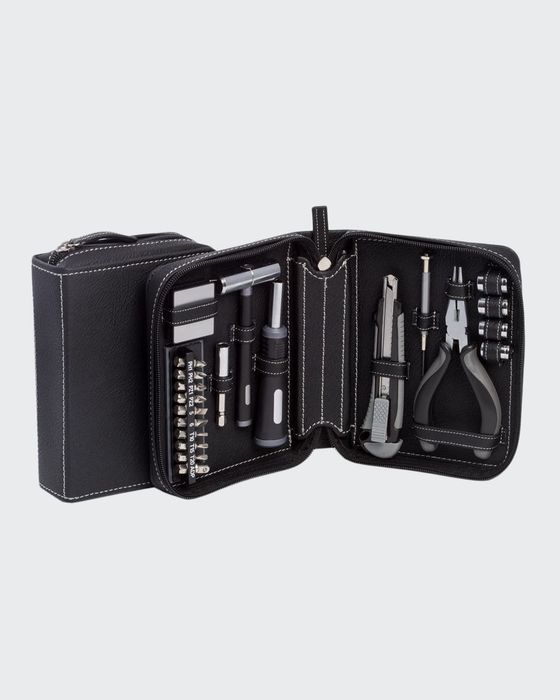 22-Piece Tool Set with Leather Case
