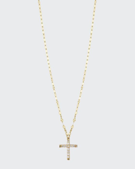 Girls' Diamond Cross Pendant Necklace