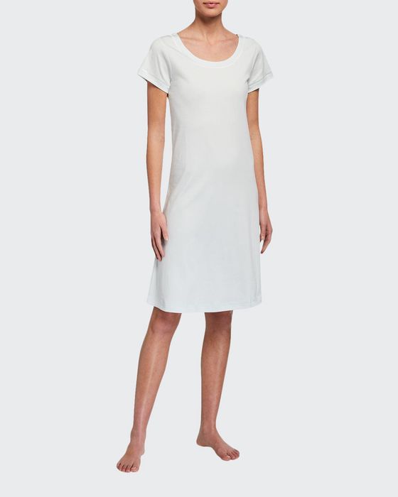 Butterknit Cap-Sleeve Short Gown