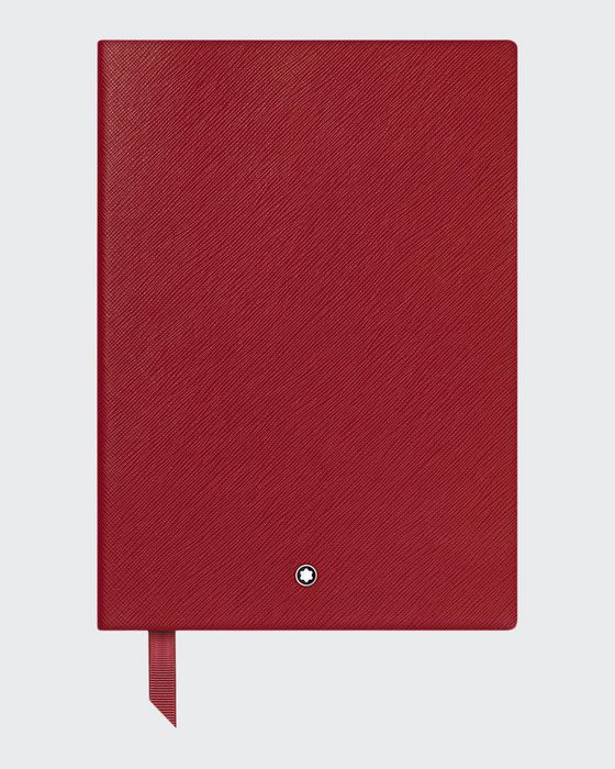 Fine Stationary Leather Notebook #146, Red