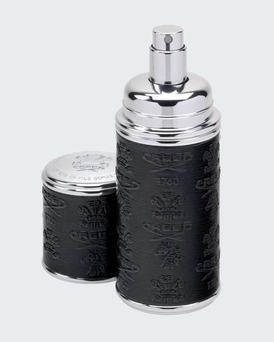 1.7 oz. Deluxe Atomizer, Black with Silver Trim