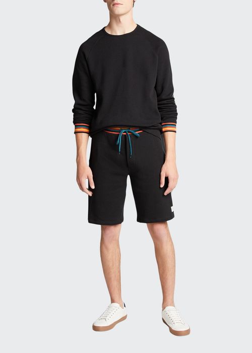 Men's Multi-Stripe Drawstring Shorts