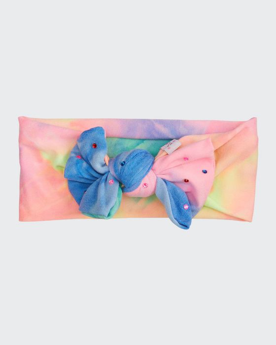Girl's Tie-Dye Knotted Headband