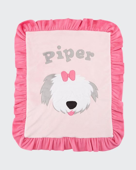 Personalized Pup Love Plush Lovey, Pink