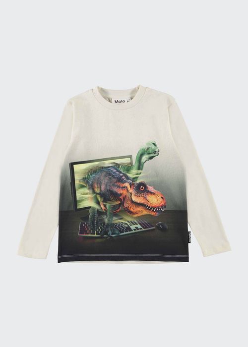 Boy's Reif Dinosaur Computer Graphic T-Shirt, Size 8-10