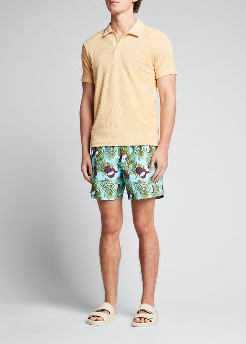 Men's Sand Turtle Terry Polo Shirt