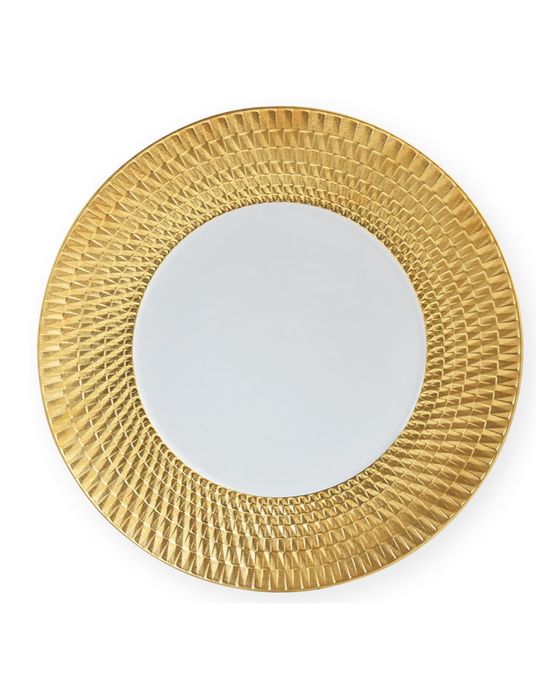 Twist Gold Dinner Plate, 10.6"