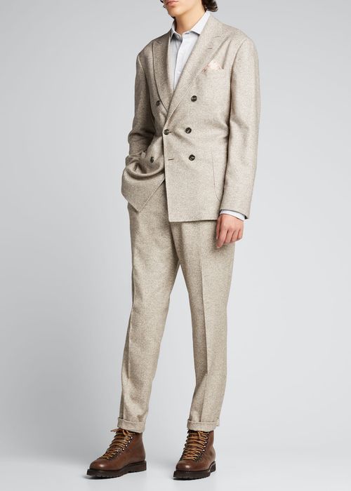 Men's Donegal Double-Breasted Suit
