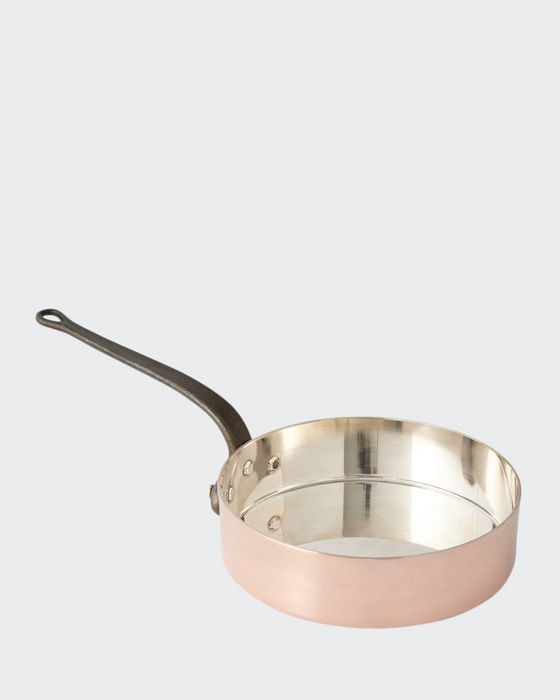 Solid Copper Saute Pan with Tin Lining