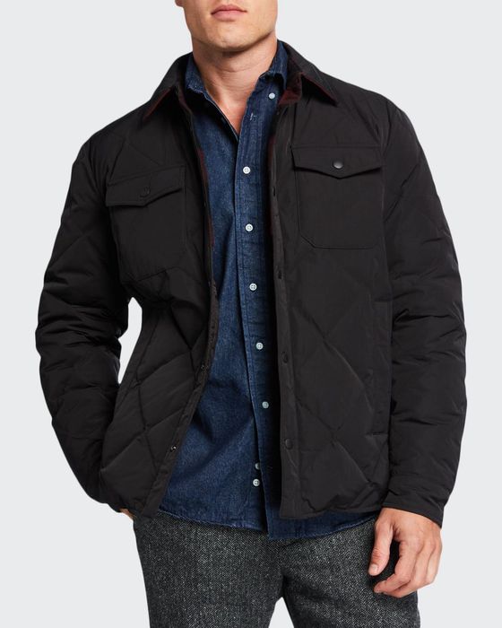 Men's Rowland Reversible Quilted Shirt Jacket