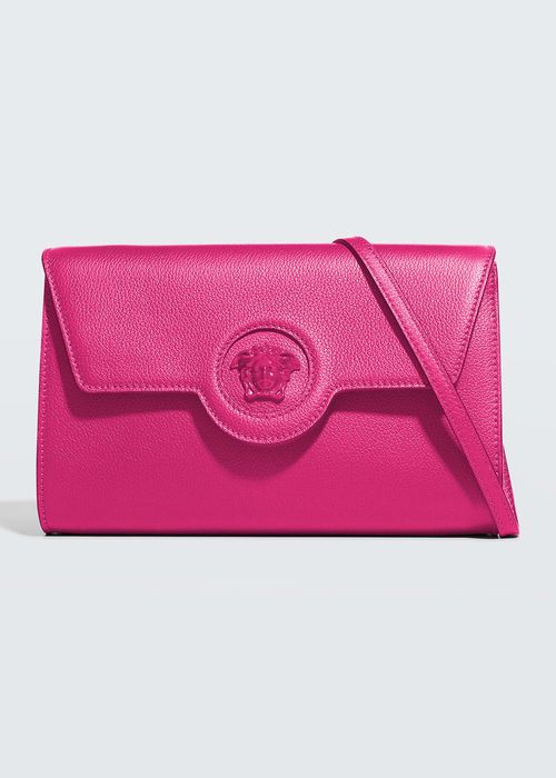 La Medusa Tonal Leather Wallet Crossbody Bag