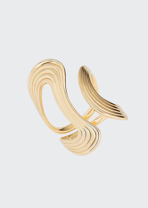 Stream Lines Ring in 18k Yellow Gold