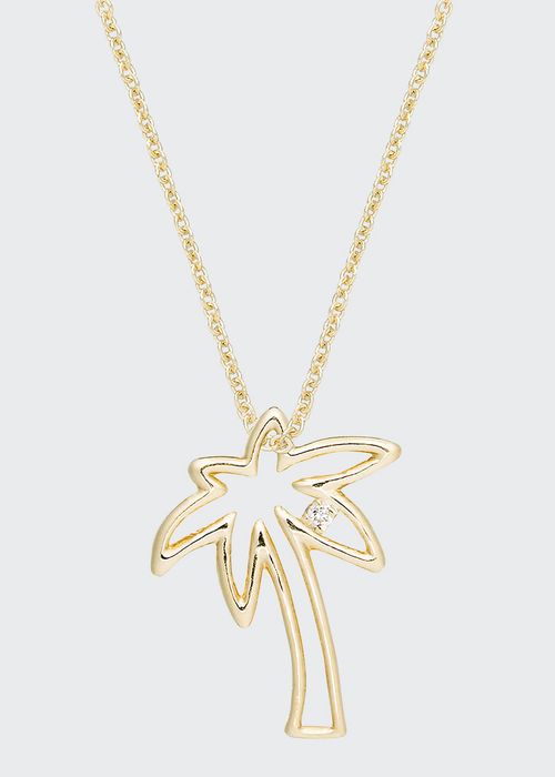 Palm Tree Necklace with Diamond