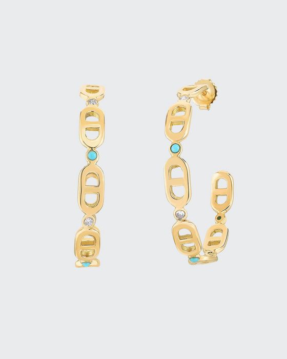 Cheval 18k Gold Hoop Earrings - Small