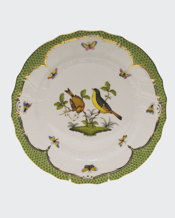 Rothschild Bird Green Motif 07 Dinner Plate