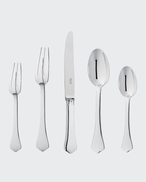 Brantome Silver Plated 5-Piece Flatware Place Setting