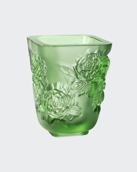 Green Pivoines Small Vase