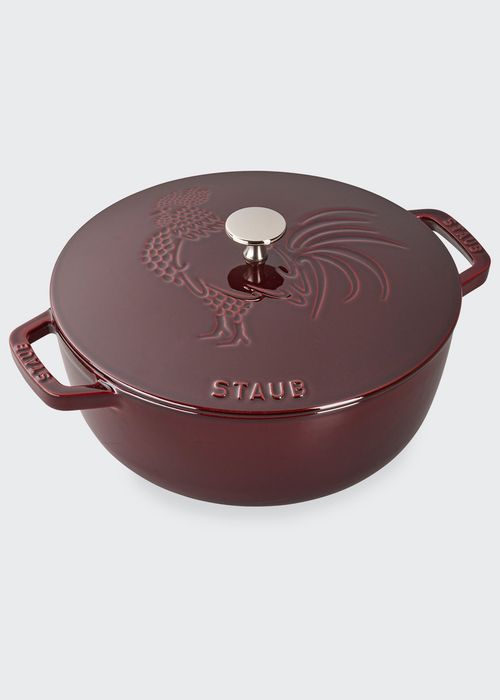 3.75-Qt. Essential French Oven Rooster with Lid, Grenadine