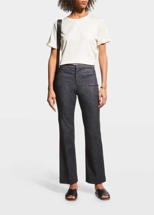 Don Mid-Rise Denim Bootcut Trousers