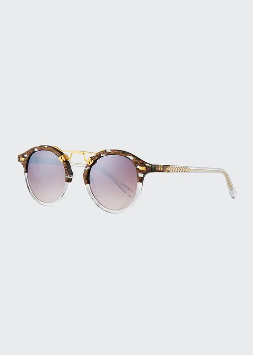 St. Louis Round Mirrored Sunglasses
