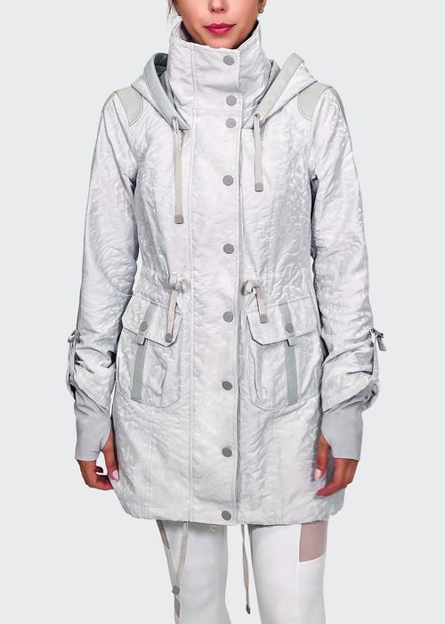Delilah Cinched Hooded Anorak Jacket