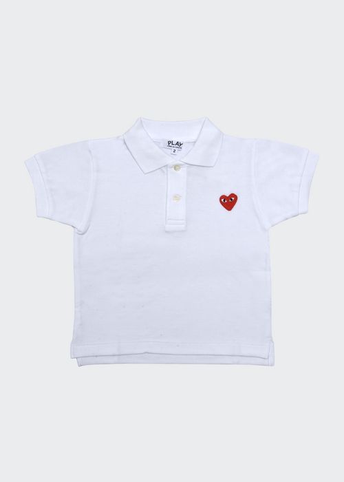 Kid's Heart Graphic Polo Shirt, Size 2-6