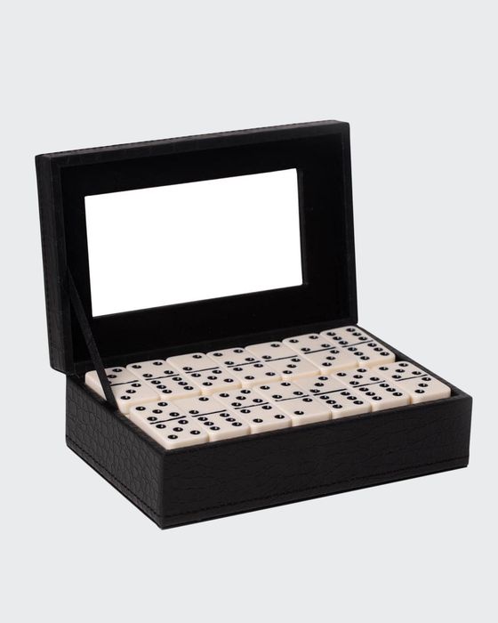Jaden Domino Set in Leather Box